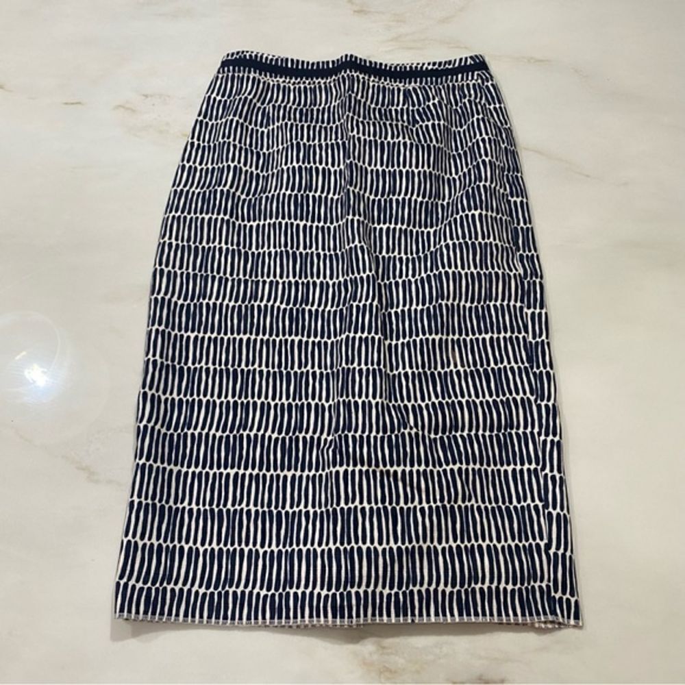 BODEN High Waisted Printed Pencil Skirt‎ Knee length size 4 long